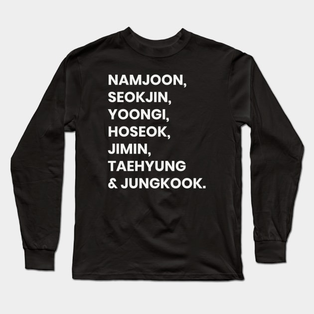 BTS FANCHANT (BTS) Long Sleeve T-Shirt by goldiecloset